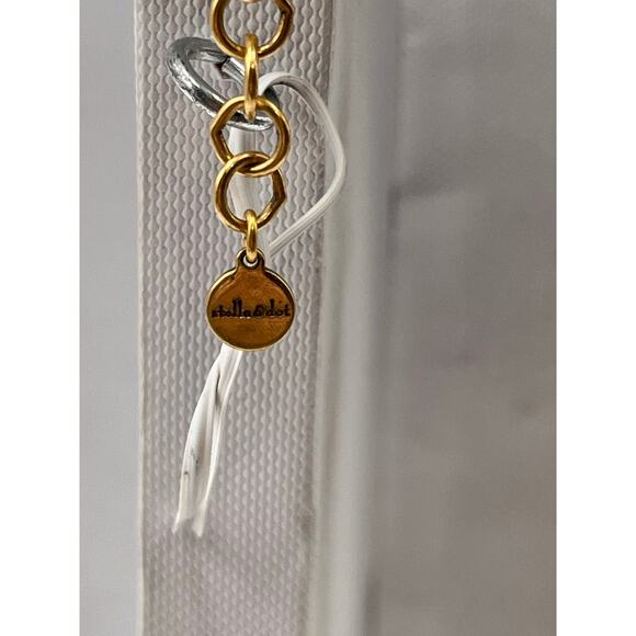 Stella & Dot Blue Turquoise Mosaic Stone Tile Detachable Pendant Necklace‎ - Picture 6 of 8